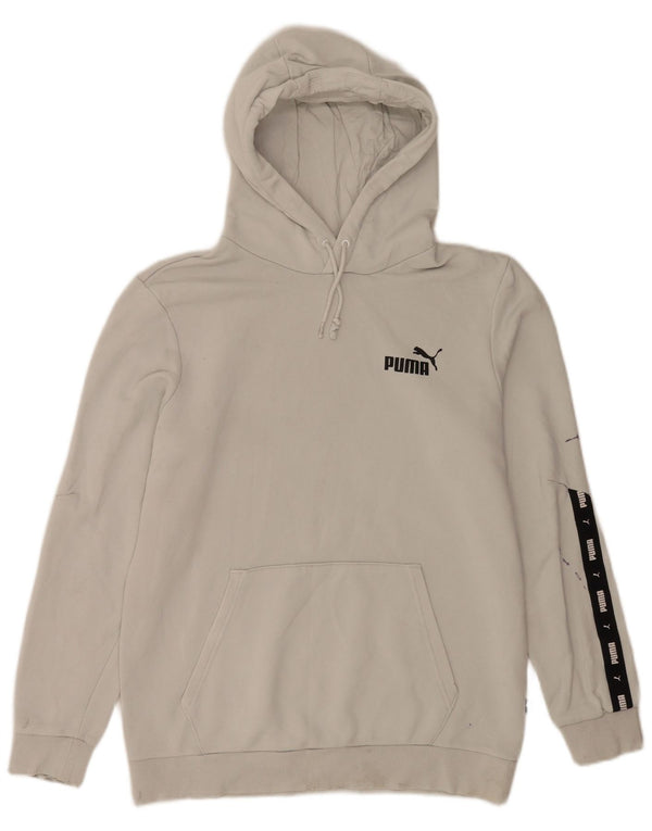 Pulover pentru bărbați Puma Graphic Hoodie, bumbac, gri mediu