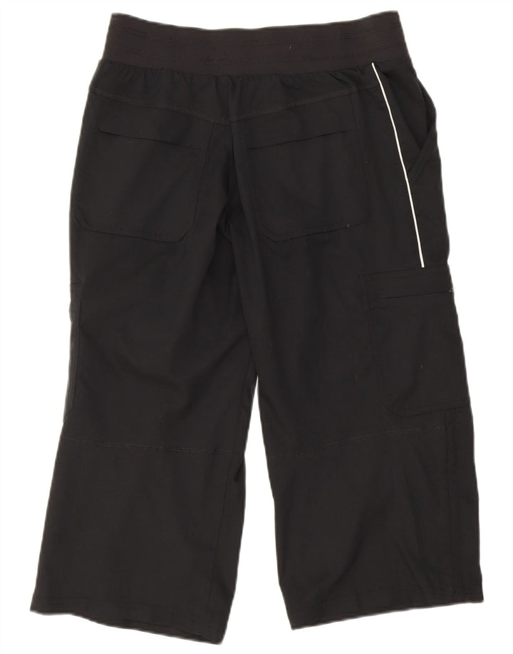 Pantaloni cargo Nike Capri pentru femei UK 8 Small W28 L20 Poliester negru