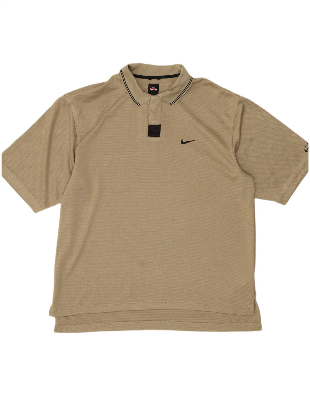Tricou polo pentru bărbați NIKE, mare, bej, bumbac