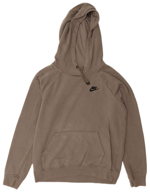 Pulover supradimensionat pentru femei Nike UK 10 Bumbac gri mic