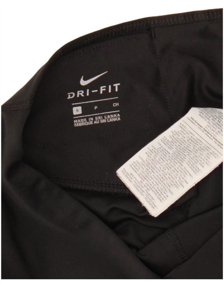 Leggings Nike Dri Fit Graphic pentru femei UK 10 Poliester negru mic