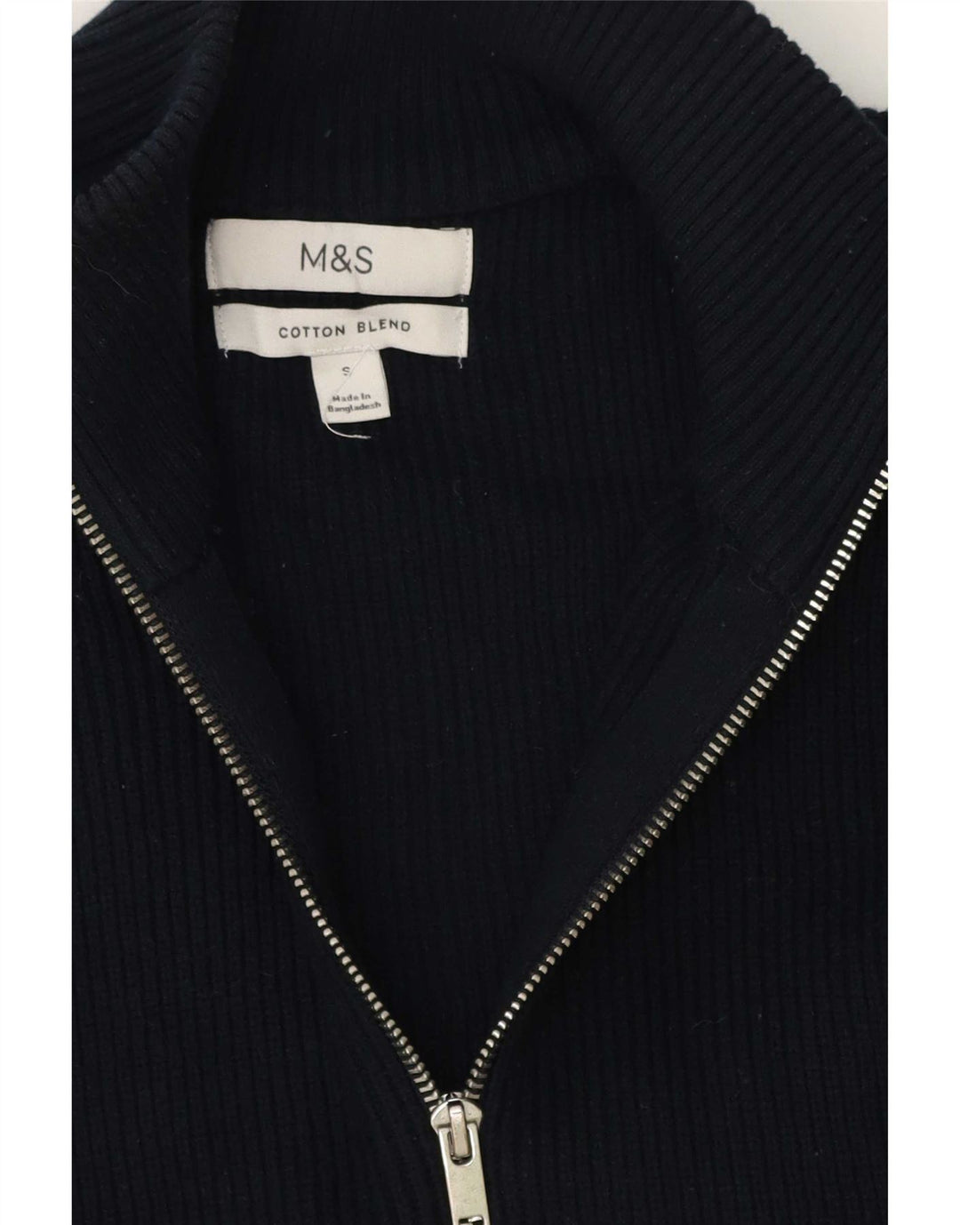 Pulover cardigan pentru bărbați Marks & Spencer, mic, albastru, bumbac