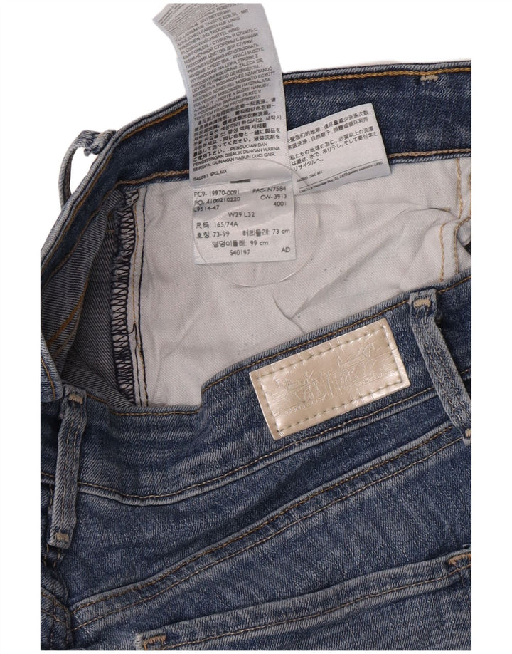 Blugi skinny distressed pentru femei Levi's W29 L30 bumbac albastru