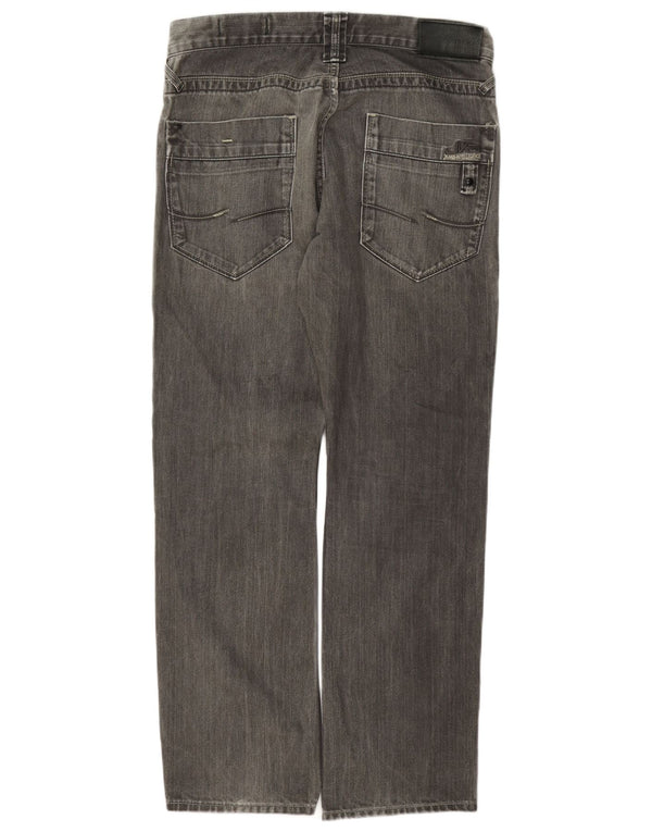 Blugi drepți pentru bărbați Jack & Jones W32 L32 gri