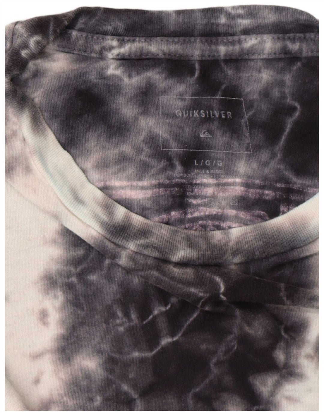 Tricou grafic Quiksilver pentru femei Top UK 16 mare bleumarin Tie Dye