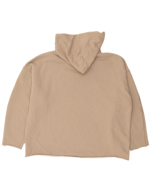 Pulover supradimensionat pentru femei Zara UK 10, bumbac, bej