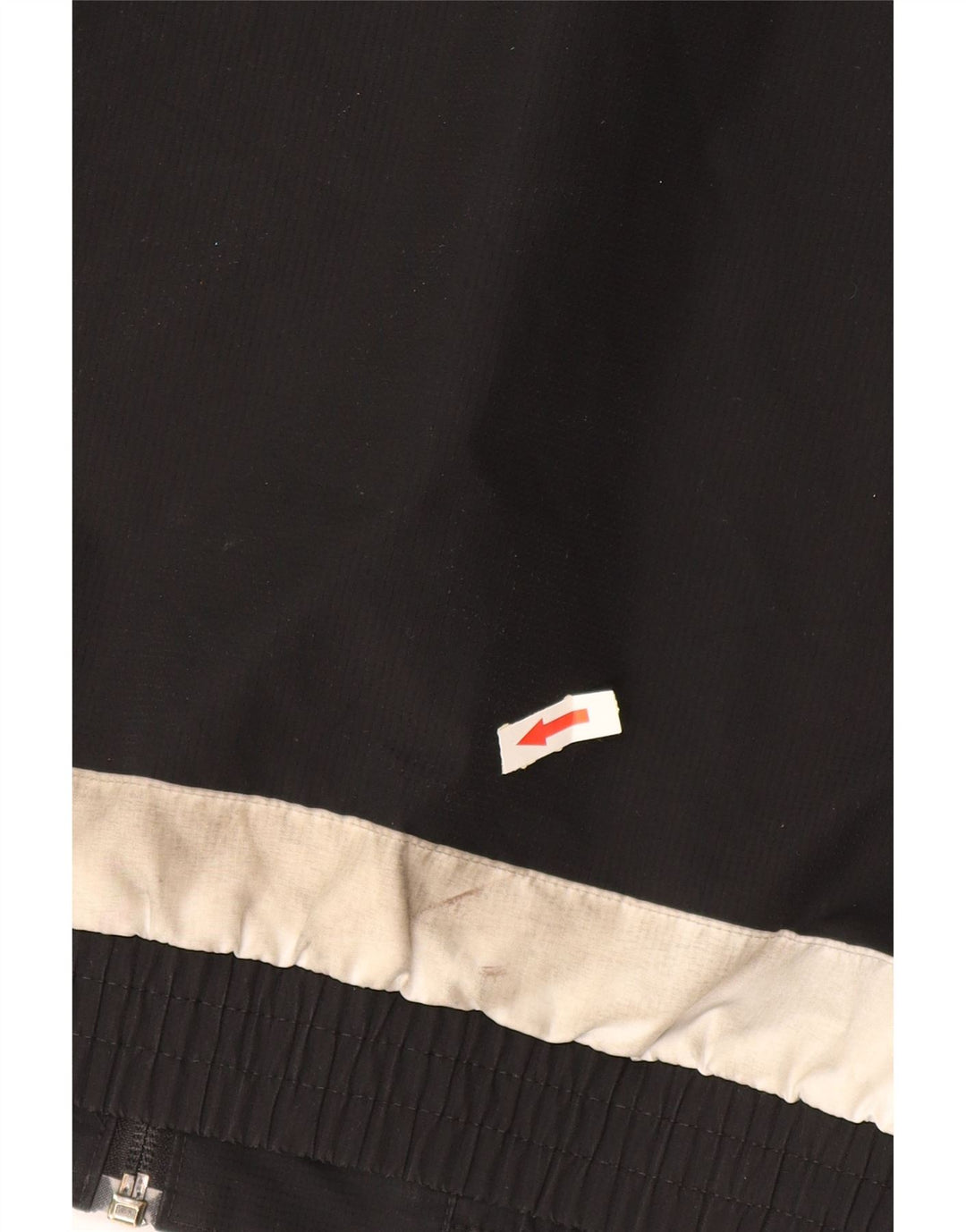 Jachetă de ploaie cu glugă ADIDAS pentru bărbați UK 38 Medium Black Colorblock Poliester