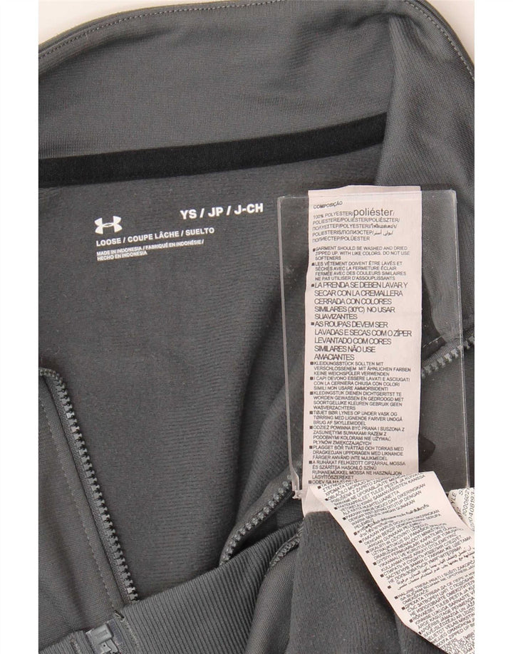 Jachetă de trening pentru băieți Under Armour 7-8 ani, gri mic, color block