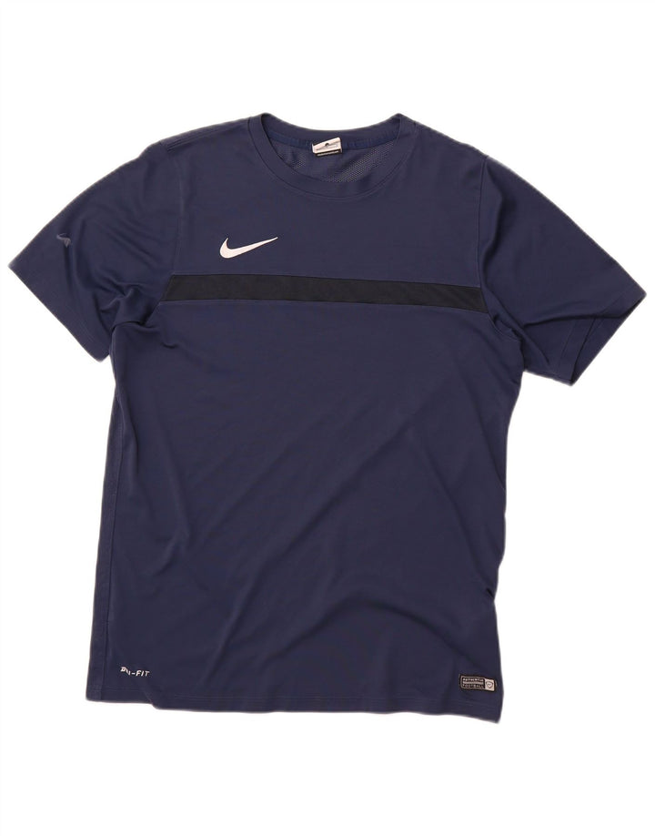 Tricou pentru bărbați Nike Dri Fit Top mare din poliester bleumarin