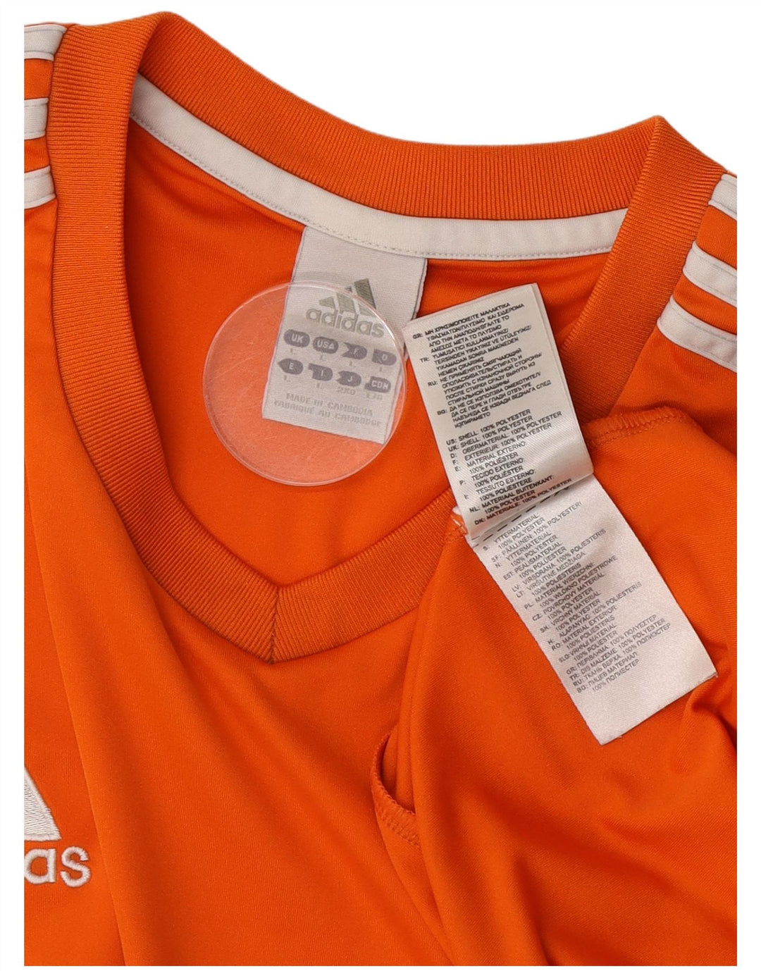 Tricou Adidas Climalite pentru bărbați Top mare poliester portocaliu