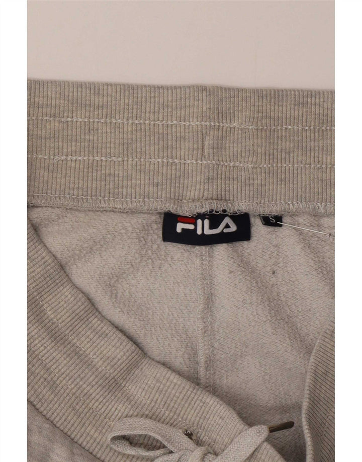 Pantaloni de trening cu grafică Fila pentru bărbați Pantaloni de jogging din poliester cu pături gri mici