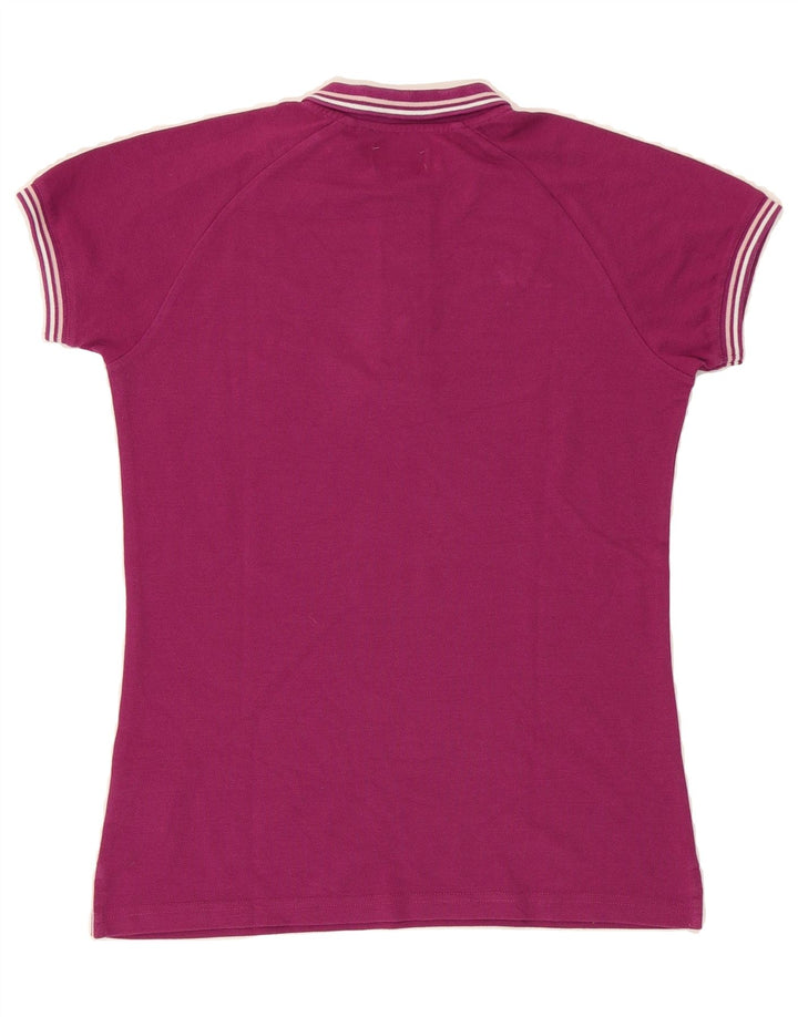 KAPPA Womens Polo Shirt UK 12 Medium Pink Polyester Vintage Kappa and Second-Hand Kappa from Messina Hembry 