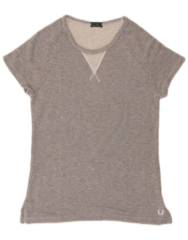 Fred Perry Tricou pentru femei Top UK 10 Small Grey Bumbac