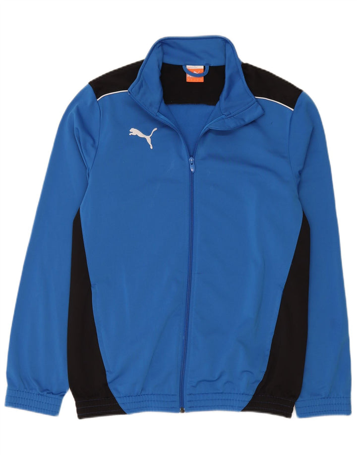 Jachetă de trening pentru bărbați Puma, albastru, poliester color bloc