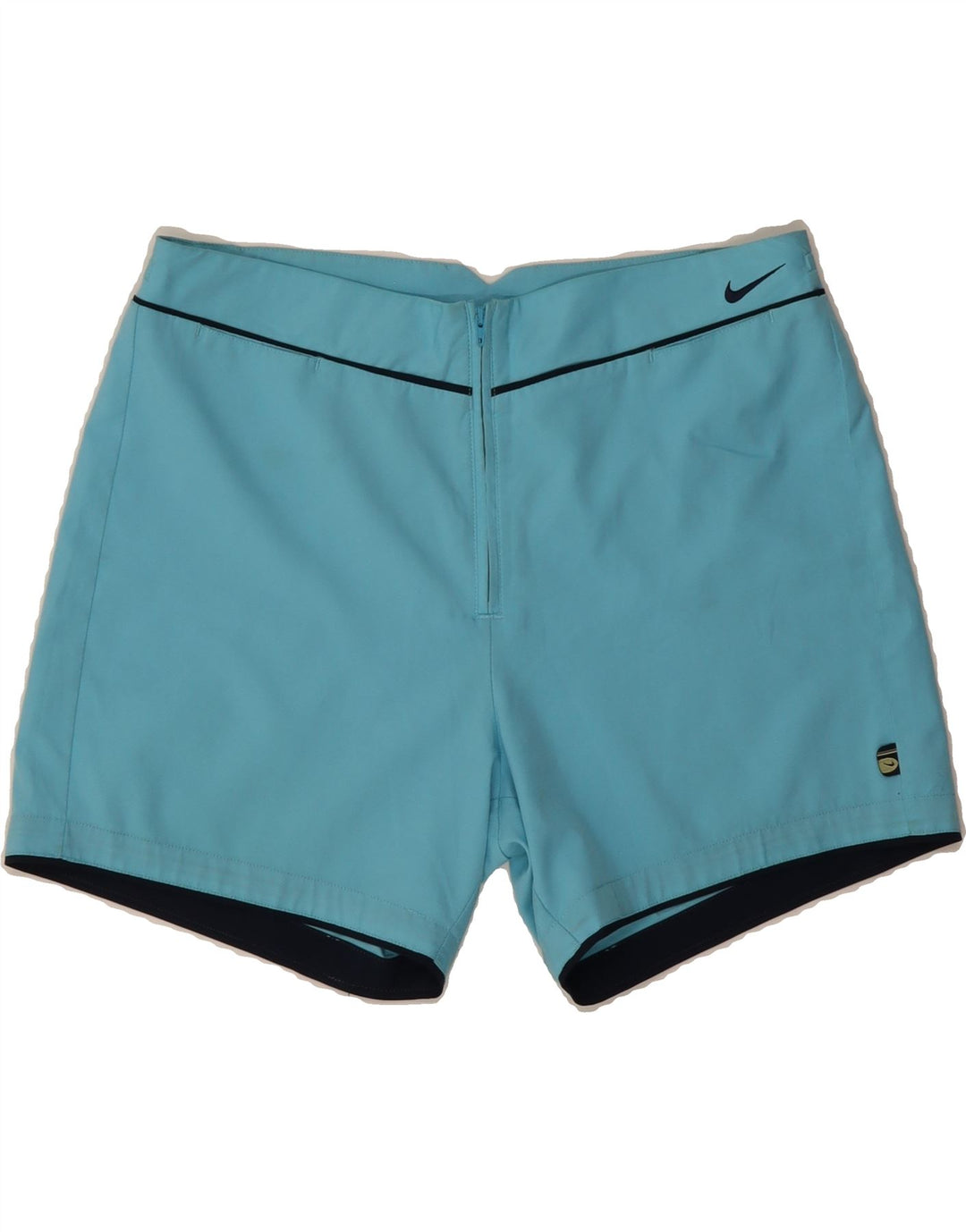 NIKE Womens Sport Shorts UK 16 Large  Blue Polyester Vintage Nike and Second-Hand Nike from Messina Hembry 