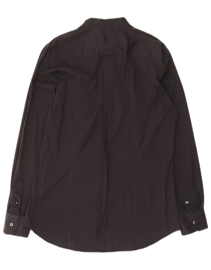 Cămașă subțire pentru bărbați Dolce & Gabbana Mărimea 43 Bumbac negru mare