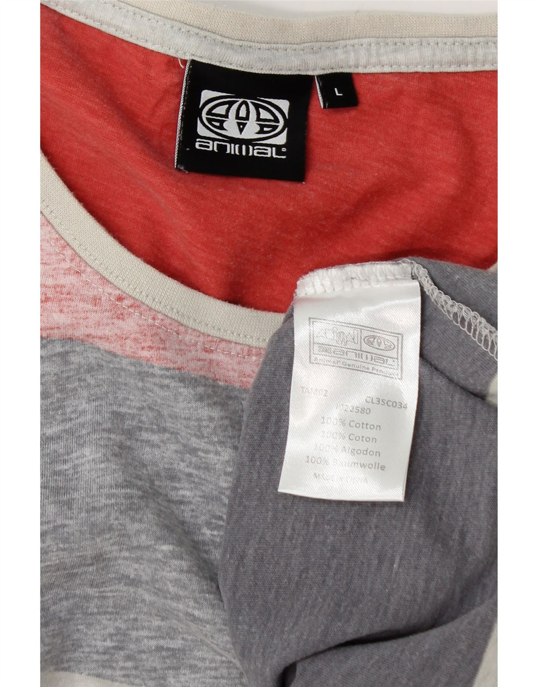 Tricou Animal pentru bărbați Top mare, multicolor, cu dungi din bumbac