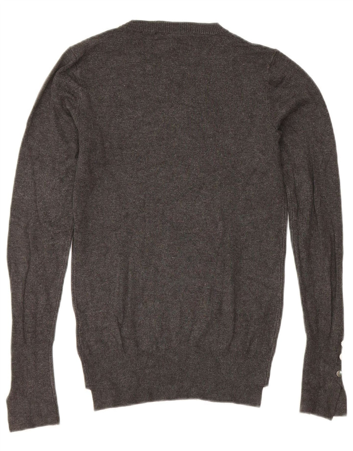 Pulover pentru damă Zara, cu gât turnut, UK 8, Gri mic