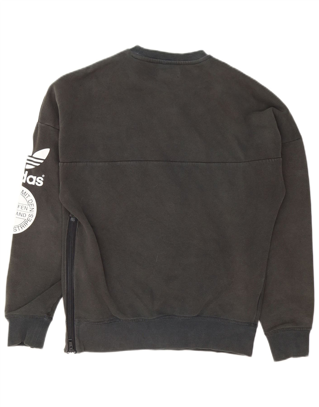 Hanorac grafic pentru bărbați Adidas Jumper mic, gri, bumbac