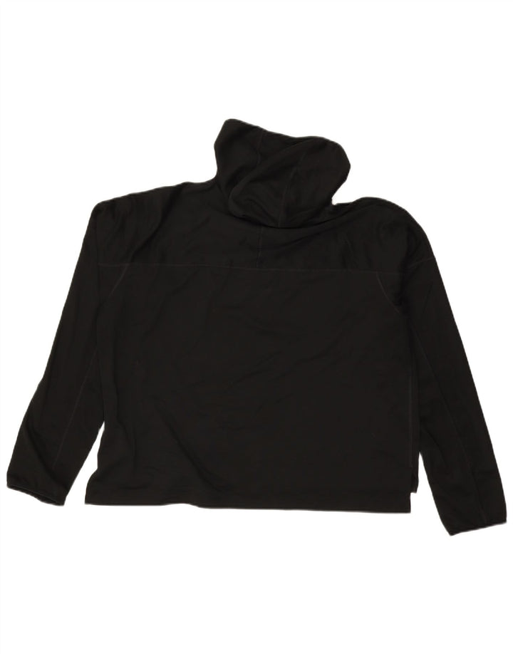 Jumper Nike Running Crop Graphic pentru femei UK 14 Poliester mediu negru