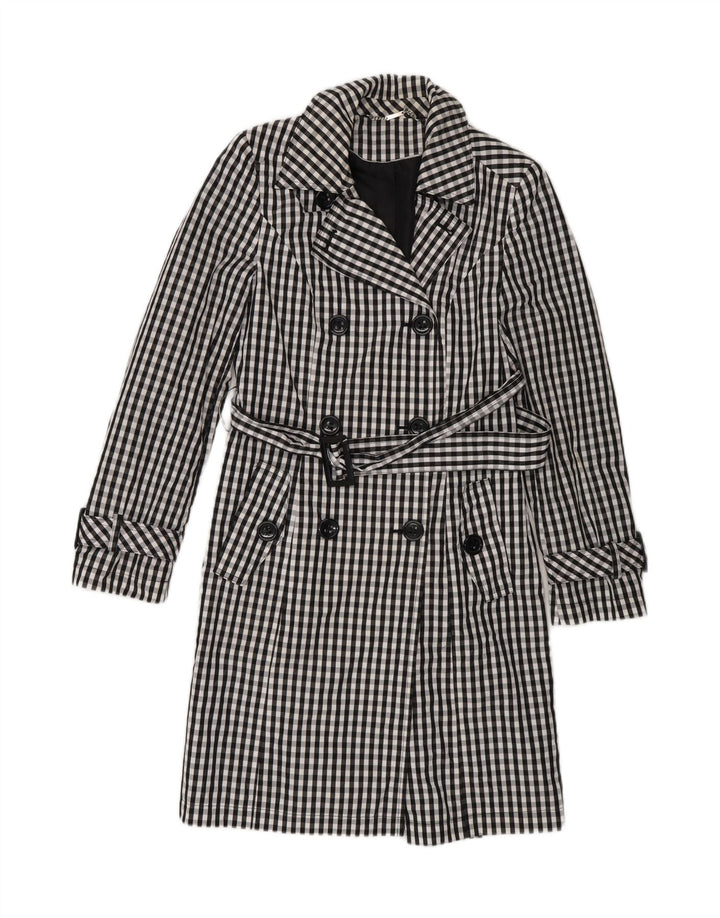 Trenci pentru femei Laura Ashley UK 10 mic albastru marin vichy policlorid