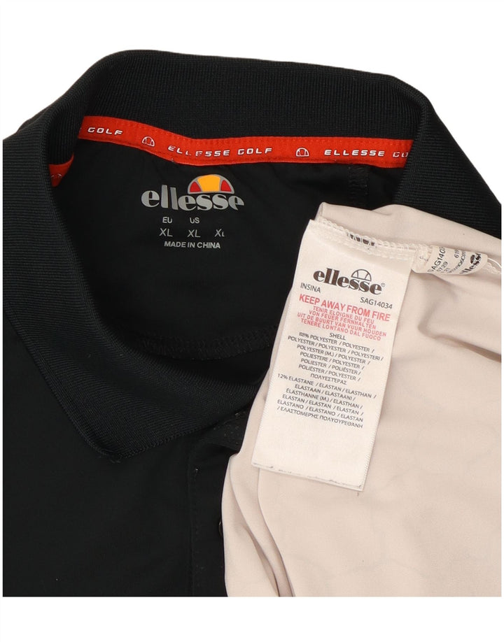 Tricou polo pentru bărbați Ellesse, XL, alb, poliester bloc de culoare