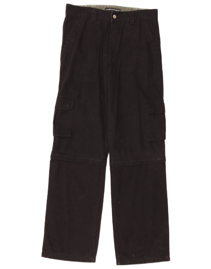 Pantaloni cargo drepți pentru bărbați Weipper W34 L34 bumbac negru