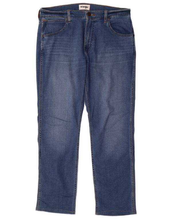 Blugi drepti pentru femei Wrangler Greensboro W32 L29 Bumbac albastru