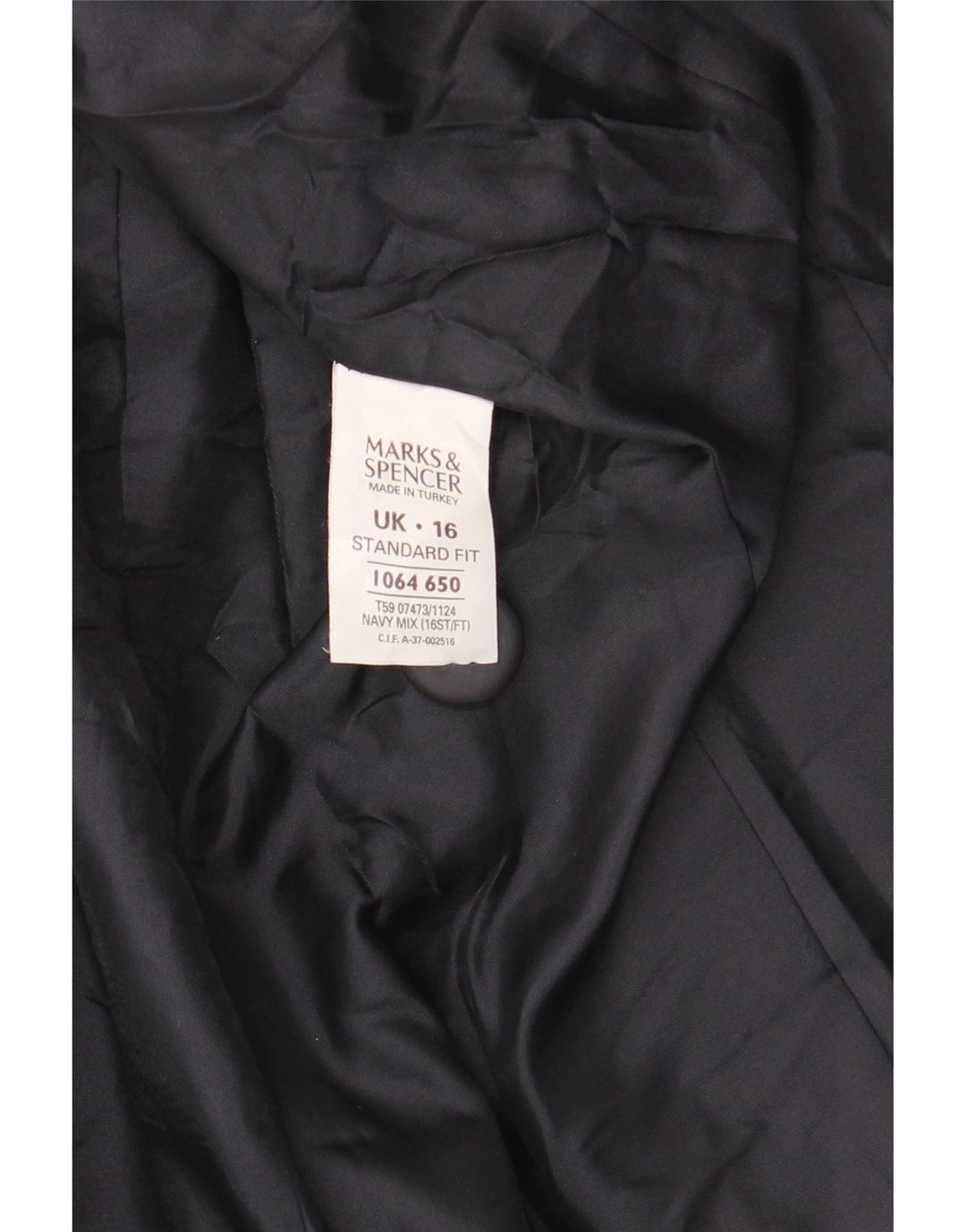 Marks & Spencer jachetă standard pentru femei UK 16 mare bleumarin