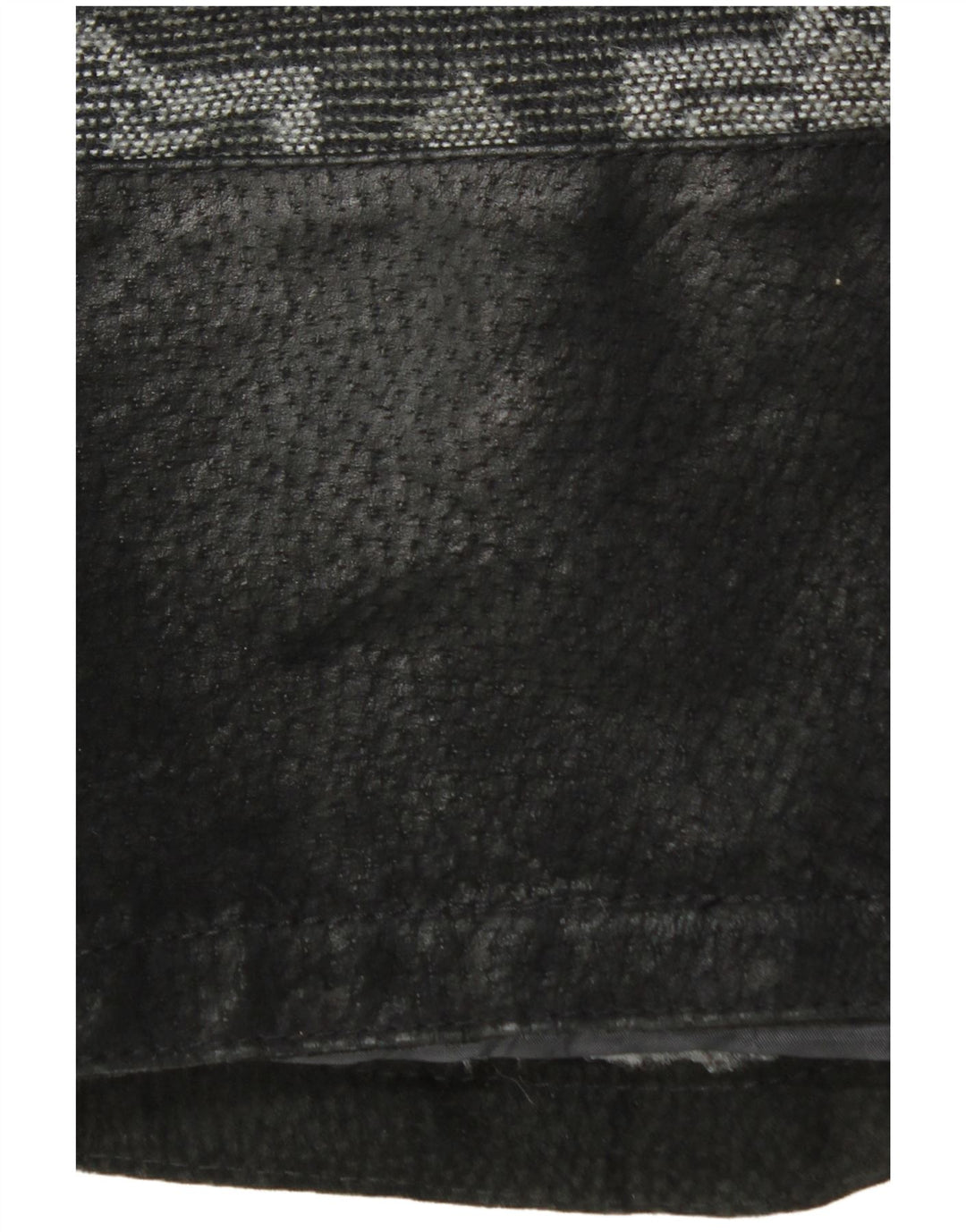 Jachetă de piele vintage pentru bărbați UK 42 XL, piele neagră Fair Isle