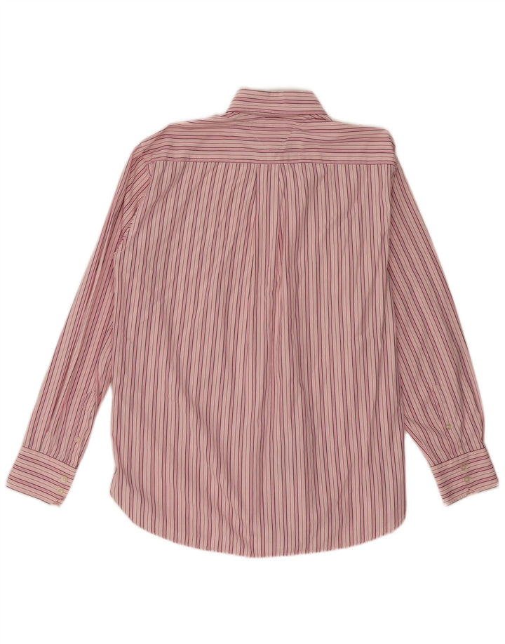 Cămașă Tommy Hilfiger pentru bărbați, bumbac cu dungi roz mediu