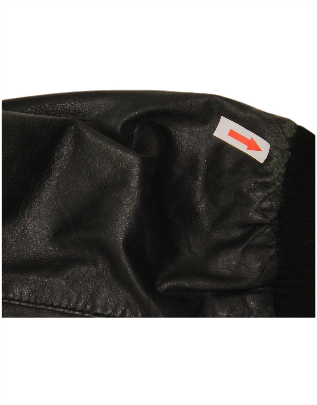 Jachetă de piele crop Sasch pentru femei UK 14 Medium Black