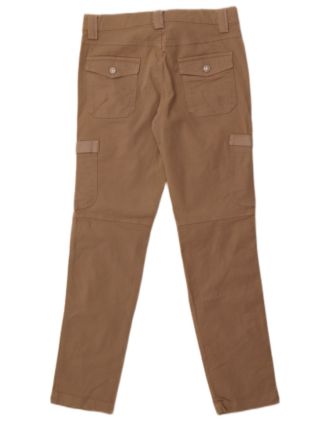 Pantaloni cargo subțiri Benetton pentru femei IT 42 Medium W30 L30 Bej Bumbac