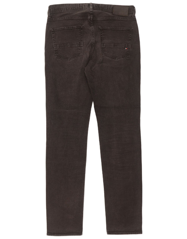 Blugi drepti stretch pentru bărbați Tommy Hilfiger Denton, W34 L36, bumbac negru