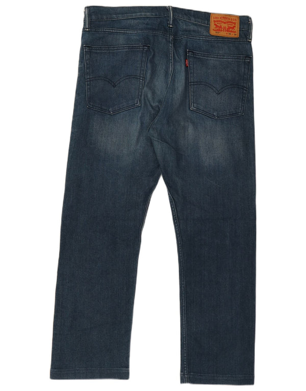 Blugi Levi's 513 Slim Straight pentru bărbați W36 L28 Bumbac albastru