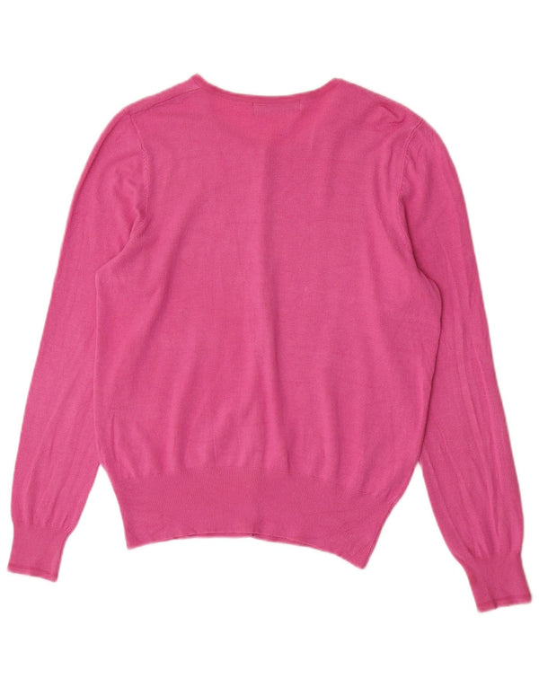 Pulover cardigan pentru femei Marks & Spencer UK 14 Medium Pink Viscose