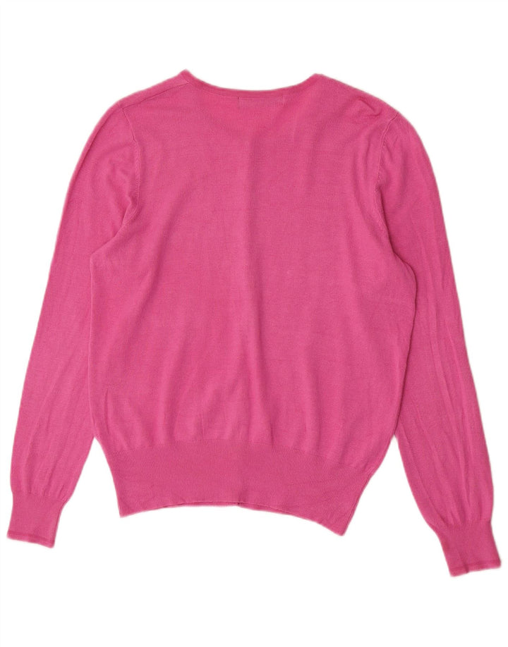 Pulover cardigan pentru femei Marks & Spencer UK 14 Medium Pink Viscose