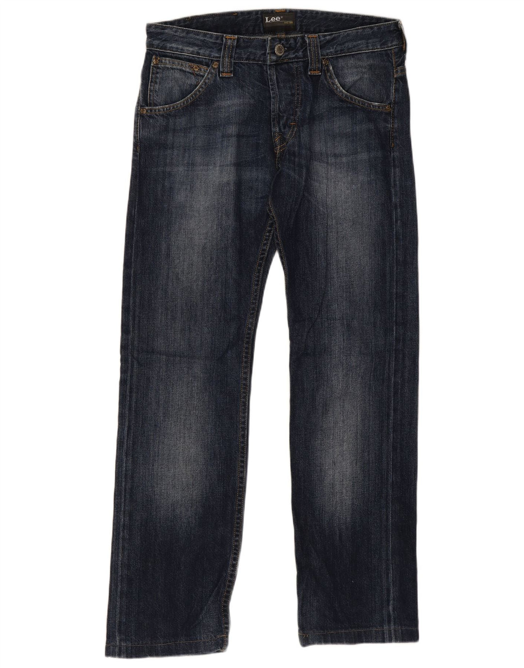 Blugi drepti Powell pentru femei Lee W30 L28 bumbac bleumarin