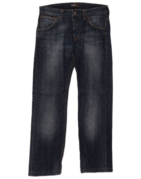 Blugi drepti Powell pentru femei Lee W30 L28 bumbac bleumarin