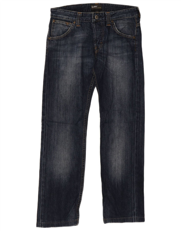 Blugi drepti Powell pentru femei Lee W30 L28 bumbac bleumarin