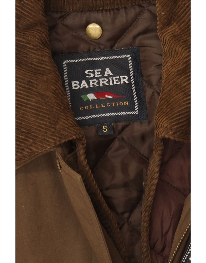 Jachetă de vânt pentru bărbați Sea Barrier, cu ajustare largă, UK 36, maro, mic