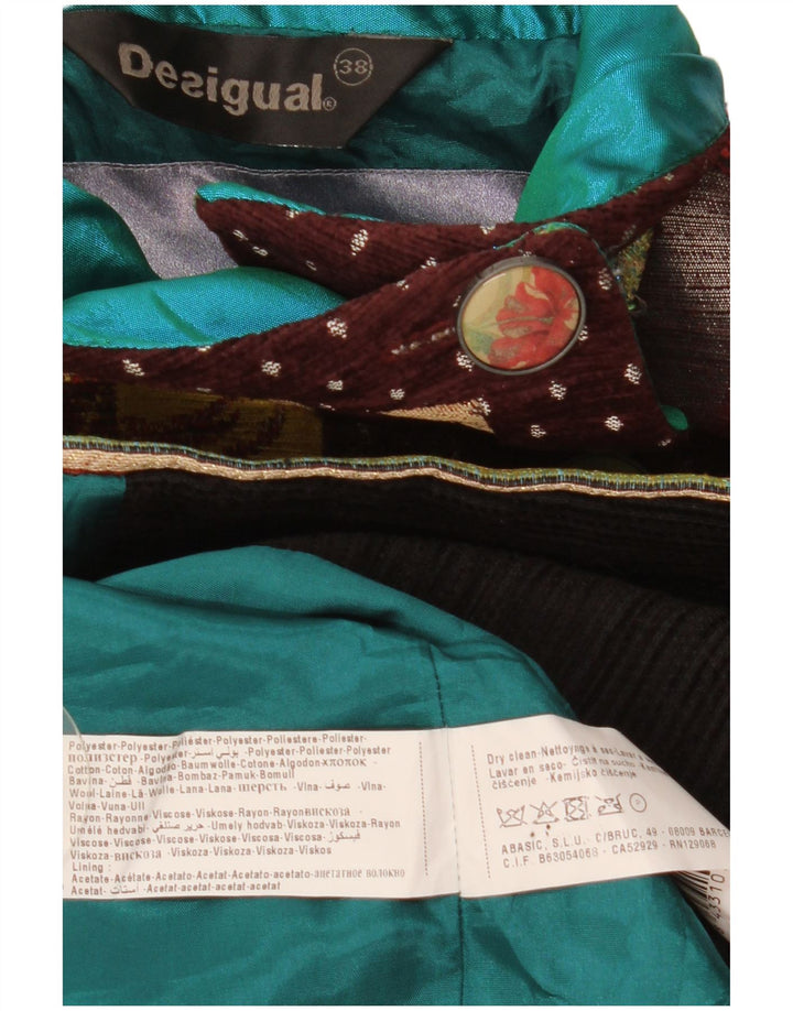 Pardesiu grafic pentru femei Desigual EU 38 Medium Multicolor Floral