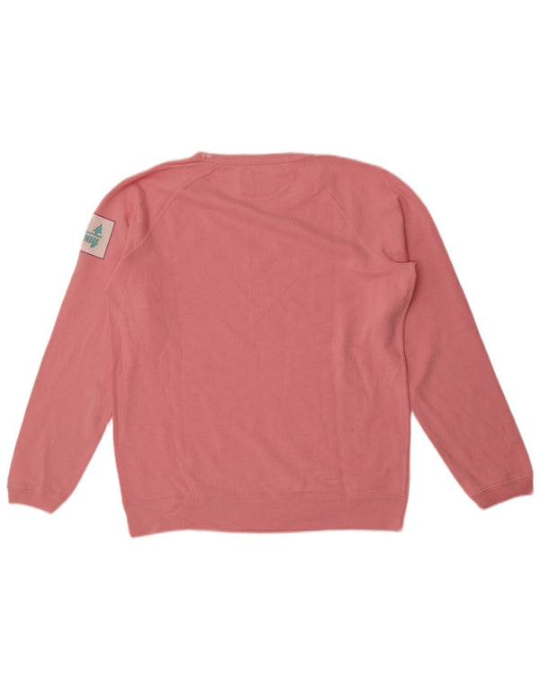 Pulover supradimensionat cu grafic pentru femei Best Company UK 10 Small Pink