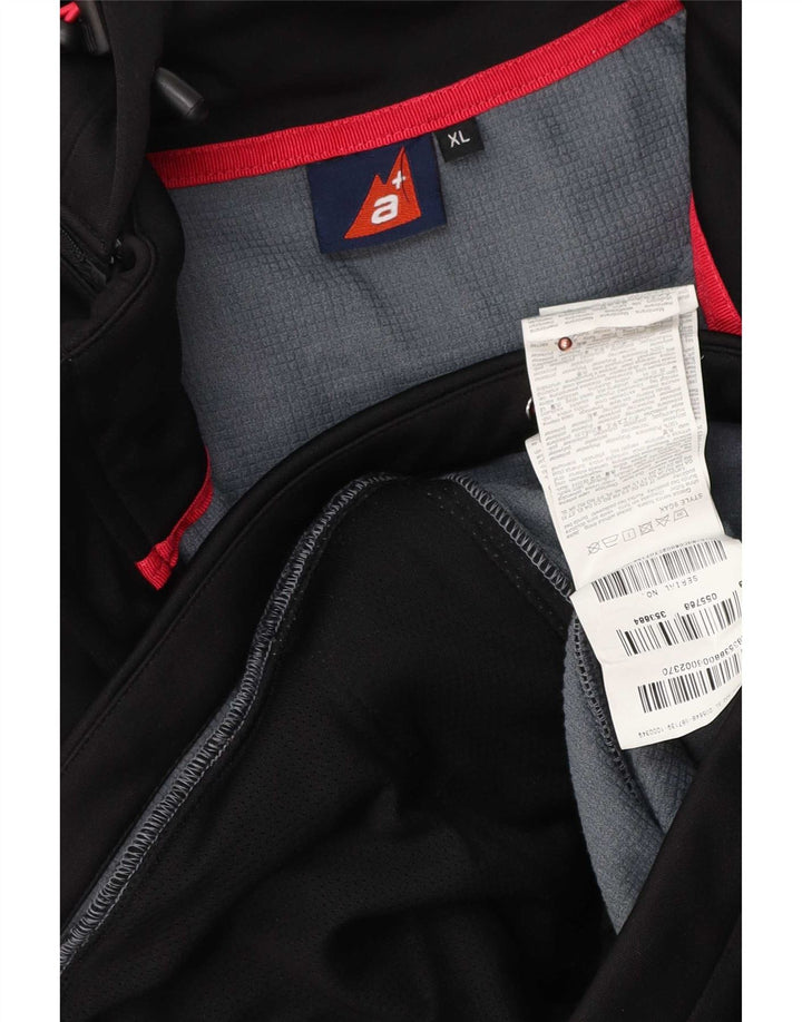 Jachetă de vânt pentru femei Alpen Moden, cu glugă, UK 18 XL, poliester negru