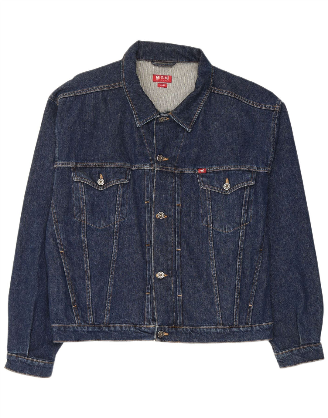Jachetă de blugi pentru bărbați Mustang UK 42 XL bumbac bleumarin