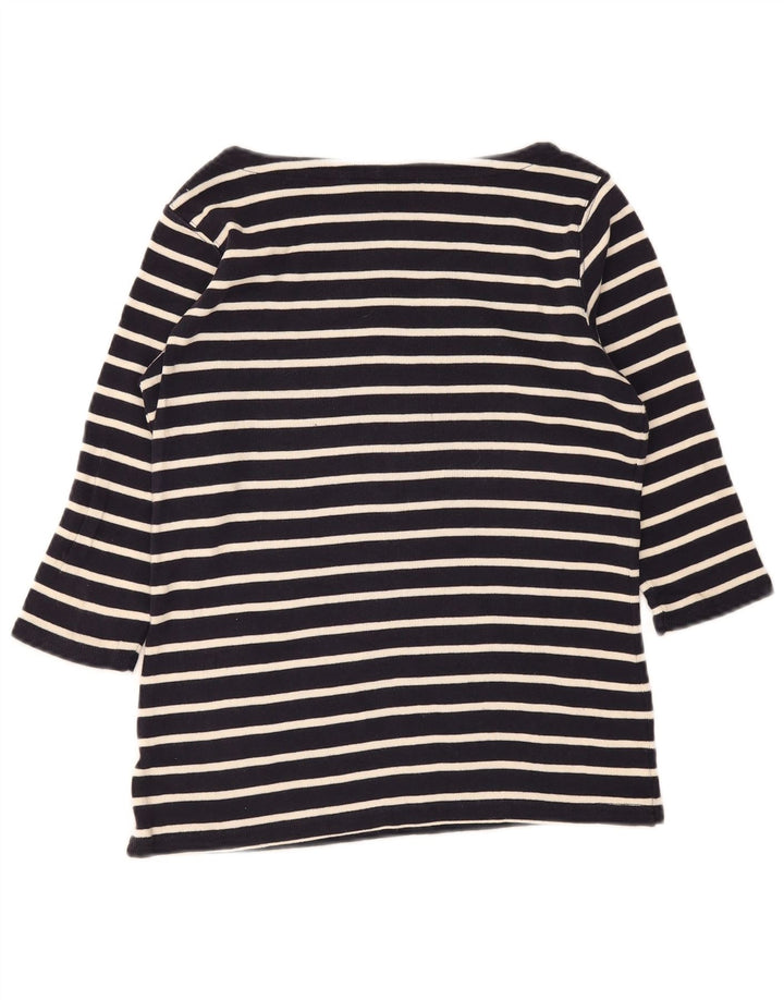 Top pentru femei L.L.Bean cu mâneci 3/4 UK 14 Medium Bleumarin cu dungi