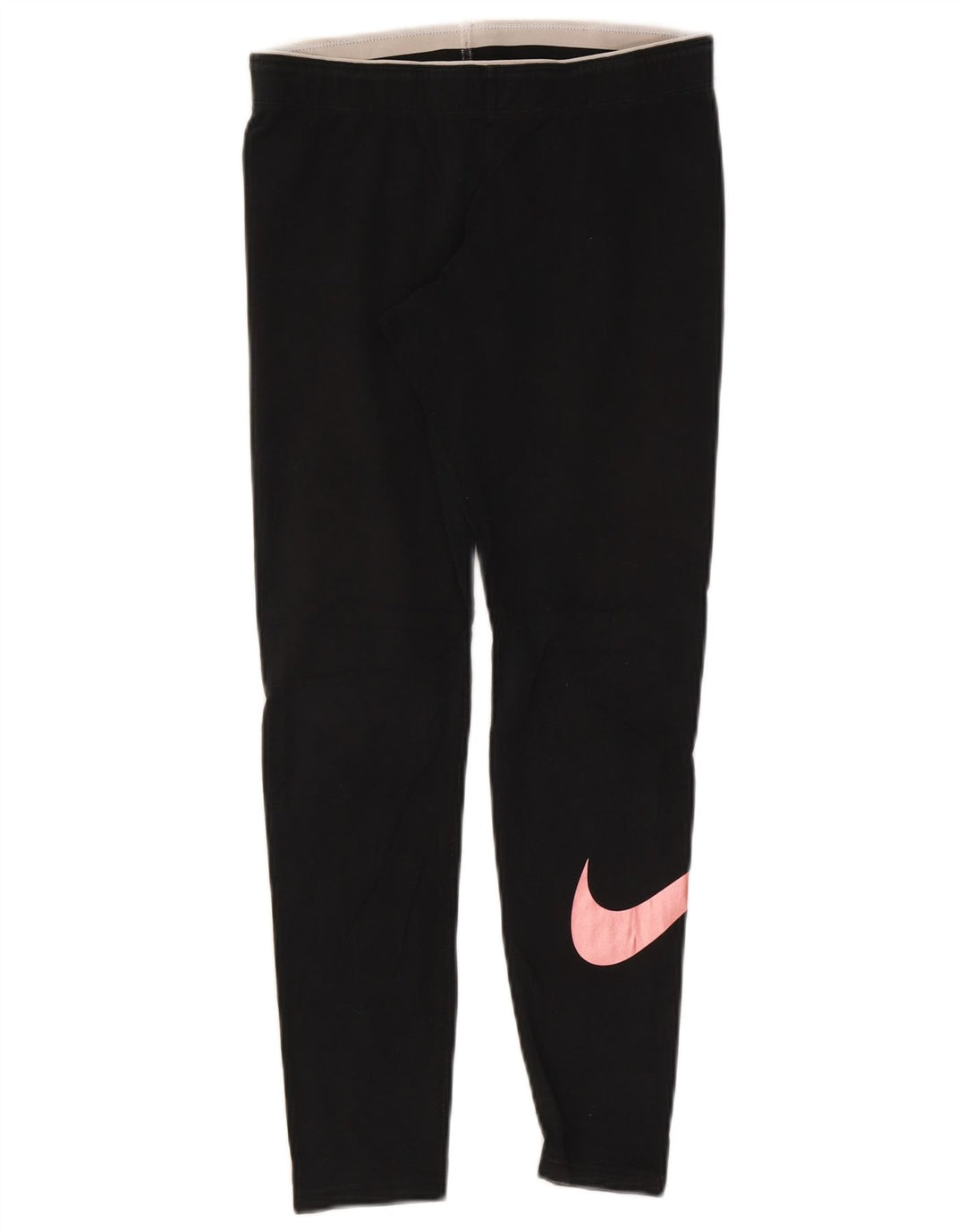 Leggings grafic Nike pentru femei UK 12, bumbac mediu negru