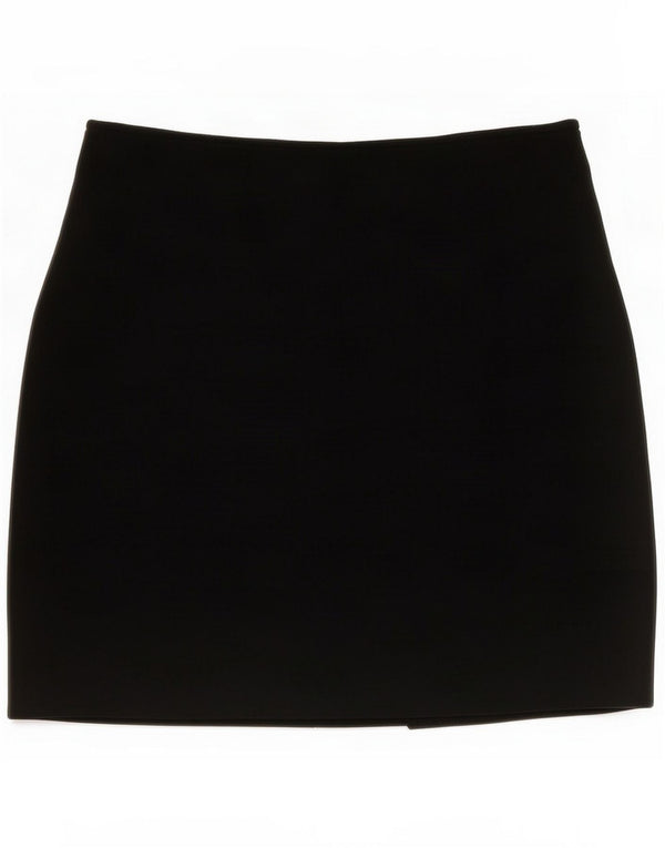 Ralph Lauren Womens Mini Skirt US 8 Medium W32 Black Wool