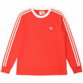 ADIDAS Womens Top Long Sleeve UK 12 Medium Red Cotton
