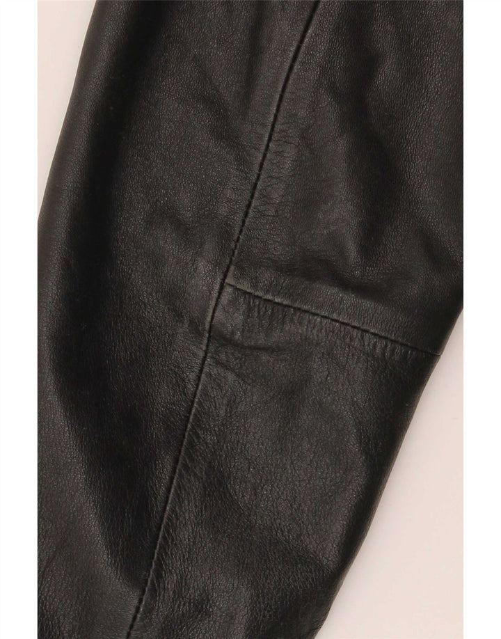 Jachetă de piele pentru femei International Concepts US 6 Medium Black